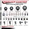 Service Caster 4'' Black Poly Swivel 1-3/4'' Expanding Stem Caster Set 2 Total Lock Brakes, 4PK SCC-EXTTL20S414-PPUB-BLK-2-S-2-134 - alternate 3